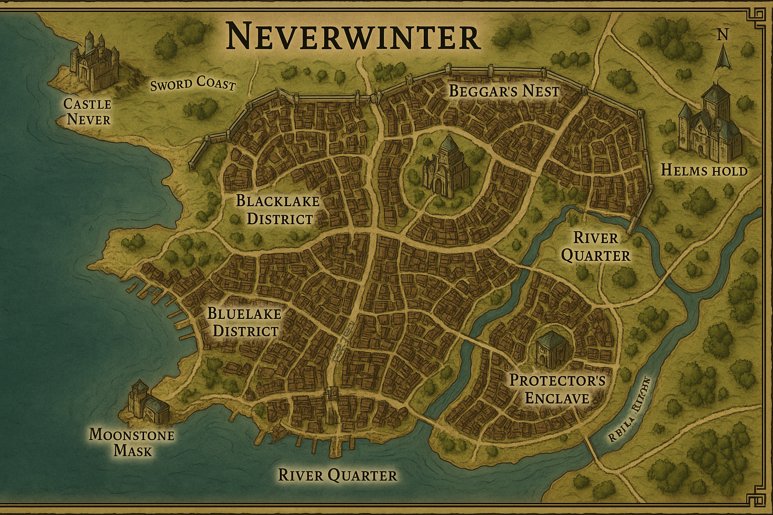 Neverwinter - Město